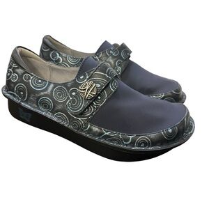 Alegria Dena Dream‎ Fit Navy Leather and Neoprene Clog - size EU 40 (US 9.5-10)